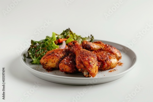 Colorful Barbecue Dry Rub Chicken with Aromatic Seasoning