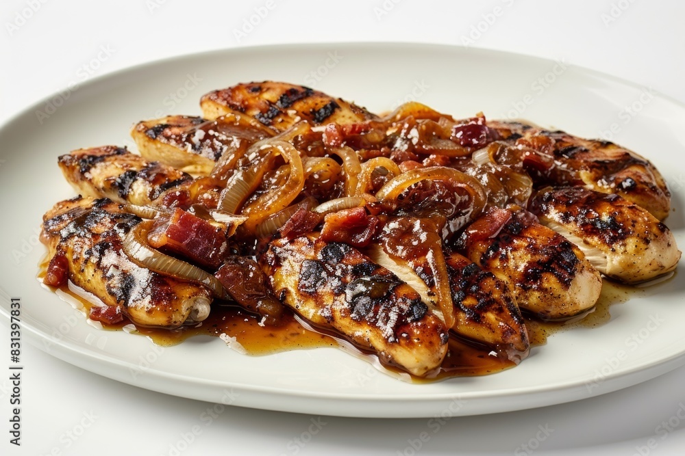 Culinary Masterpiece: Grilled Chicken with Caramelized Onion-Bacon Jam Culinary Masterpiece: Grilled Chicken with Caramelized Onion-Bacon Jam