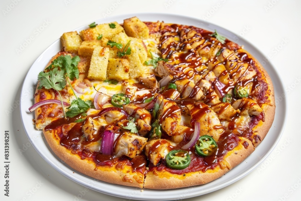 Tantalizing Pan Pizza with BBQ Chicken and Red Onions Tantalizing Pan Pizza with BBQ Chicken and Red Onions