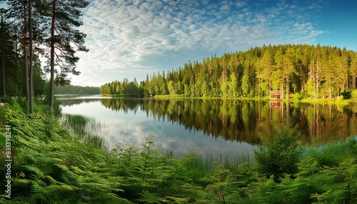 Tranquil Swedish Countryside Reflections