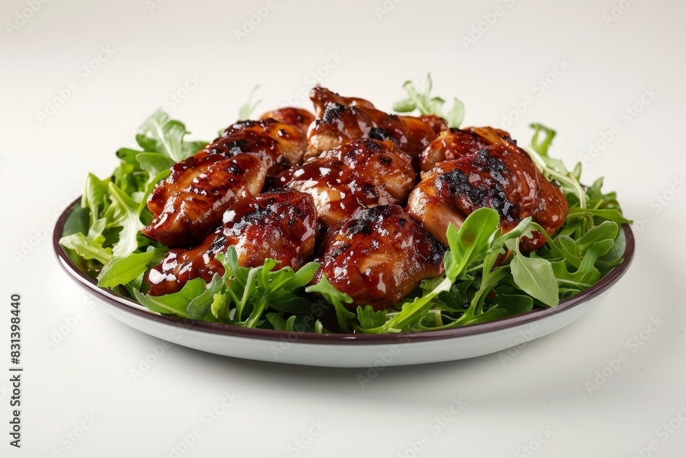 Tender and Succulent Barbecue Chicken with Crisp Apples and Rich Molasses Sauce Tender and Succulent Barbecue Chicken with Crisp Apples and Rich Molasses Sauce
