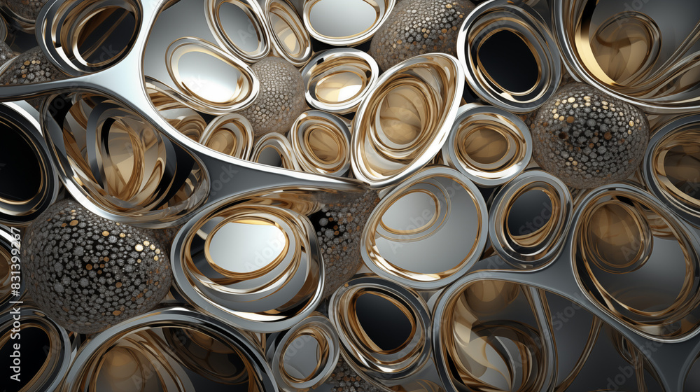Abstract Image Pattern Background, Intricate Geometric Patterns in Metallic Shades, Texture, Wallpaper, Background, Cell Phone Cover and Screen, Smartphone, Computer, Laptop, 16:9 Format - PNG Abstract Image Pattern Background, Intricate Geometric Patterns in Metallic Shades, Texture, Wallpaper, Background, Cell Phone Cover and Screen, Smartphone, Computer, Laptop, 16:9 Format - PNG