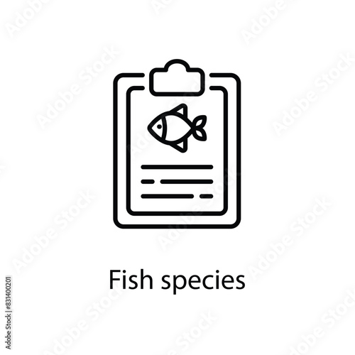 Fish species vector icon