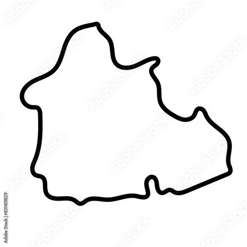 Mambéré map line illustration