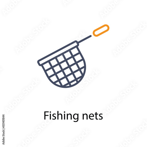 Fishing nets vector icon