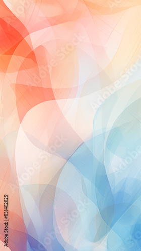 Abstract Image Pattern Background, Overlapping Transparent shapes in Pastel Colors, Texture, Wallpaper, Background, Cell Phone Cover and Screen, Smartphone, Computer, Laptop, 9:16 Format - PNG