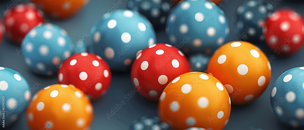 multi-colored polka dots. multi-colored polka dots.