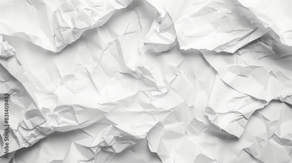Paper crumpled texture. Clean empty white wrinkled paper background Paper crumpled texture. Clean empty white wrinkled paper background