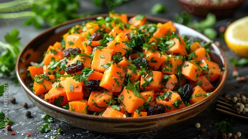 Fresh Carrot and Raisin Salad with Lemon Dressing A Nutritious and Tempting Delight
