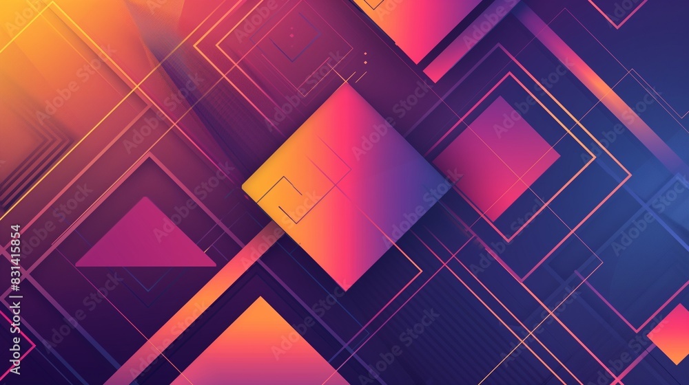 A high-definition image of an abstract aesthetic background with geometric shapes and vibrant gradients, forming a visually striking and modern design A high-definition image of an abstract aesthetic background with geometric shapes and vibrant gradients, forming a visually striking and modern design