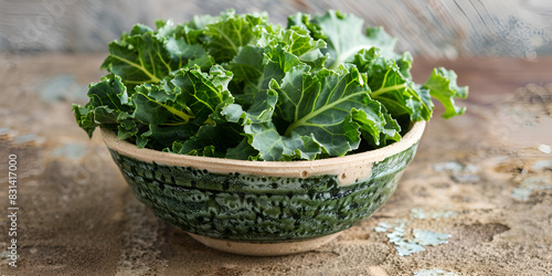 A wooden bowl filled with green peas and broccoli, surrounded by more vegetables on a table