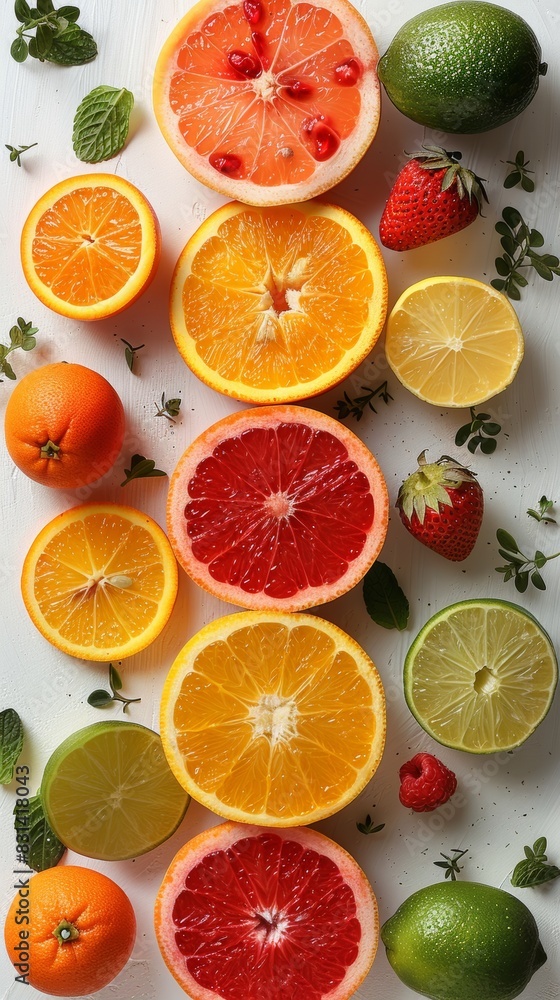 Background of colorful citrus fruits Background of colorful citrus fruits
