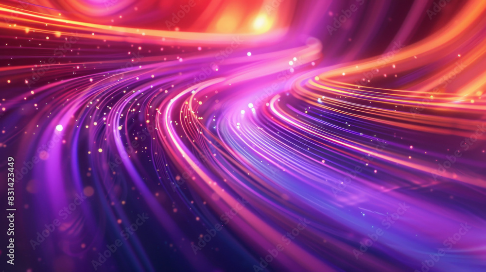 abstract dark background of light with stripes of colorful rays moving from the center. abstract dark background of light with stripes of colorful rays moving from the center.