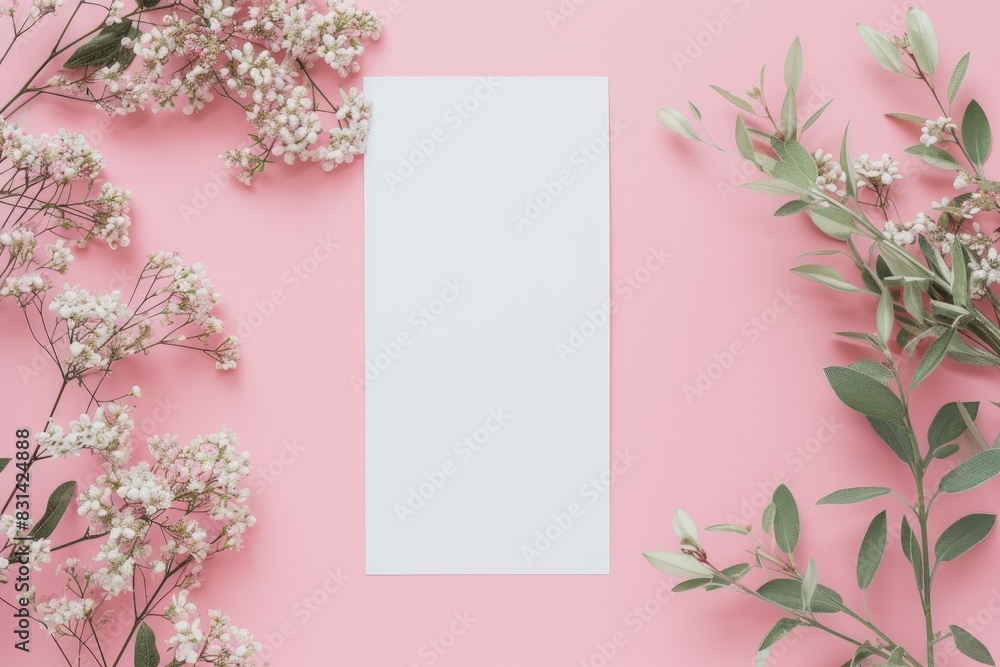 Pastel Pink Banner with Space for Branding Pastel Pink Banner with Space for Branding