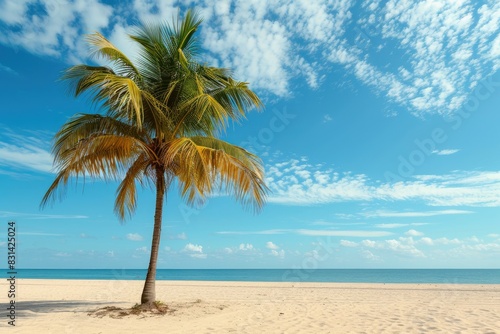 Tropical Escape: Palms Dancing in the Coastal Breeze