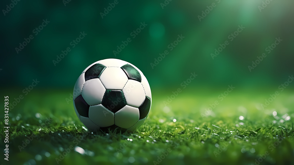 Naklejka premium Football, soccer match concept