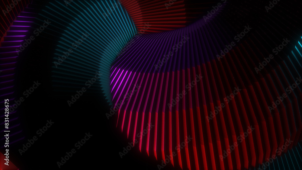 Glow sci fi symmetrical construction. Vj loop trendy neon tunnel. hi tech neon tunel. Sci-fi flight through cyberspace with symmetry. Video game or vj night club background with neon. 3D Illustration Glow sci fi symmetrical construction. Vj loop trendy neon tunnel. hi tech neon tunel. Sci-fi flight through cyberspace with symmetry. Video game or vj night club background with neon. 3D Illustration