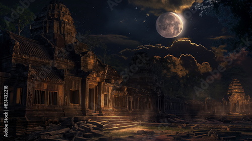 Angkor Thom at night At night Angkor Thom transfor_006