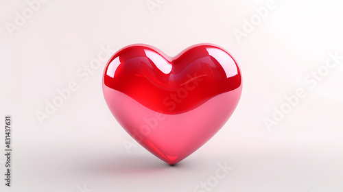 Wallpaper Mural 3D rendering of red heart Torontodigital.ca