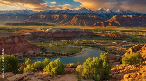 The story of Utah is an age-old tale of perseverance and cultural diversity. The state's name pays homage to the ancient Ute tribe, the mountain people. This land is rich in history. photo