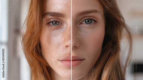 A professionally edited before and after image slider Generative AI