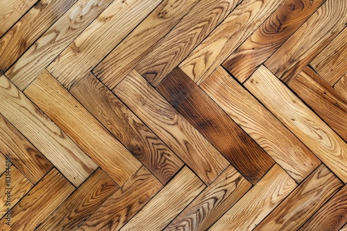 Oak Floor. New Parquet Flooring for Wooden Home Interior Design