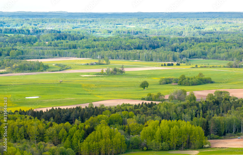 Spring landscape in the countryside of Latgale, Latvian nature. Spring landscape in the countryside of Latgale, Latvian nature.