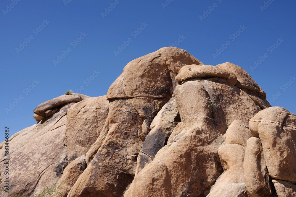 Desert mountain boulders landscape in the Joshua Tree National Park Desert mountain boulders landscape in the Joshua Tree National Park