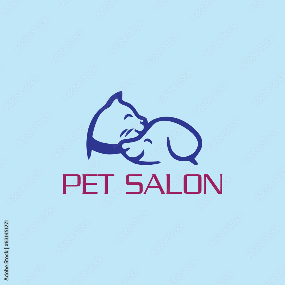 pet home and pet salon logo design vector pet home and pet salon logo design vector
