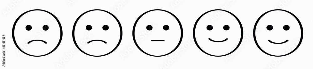 A set of funny and sad emoticons, black emoticons, a set of smiling emoticons for a website and application forms A set of funny and sad emoticons, black emoticons, a set of smiling emoticons for a website and application forms