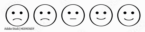 A set of funny and sad emoticons, black emoticons, a set of smiling emoticons for a website and application forms