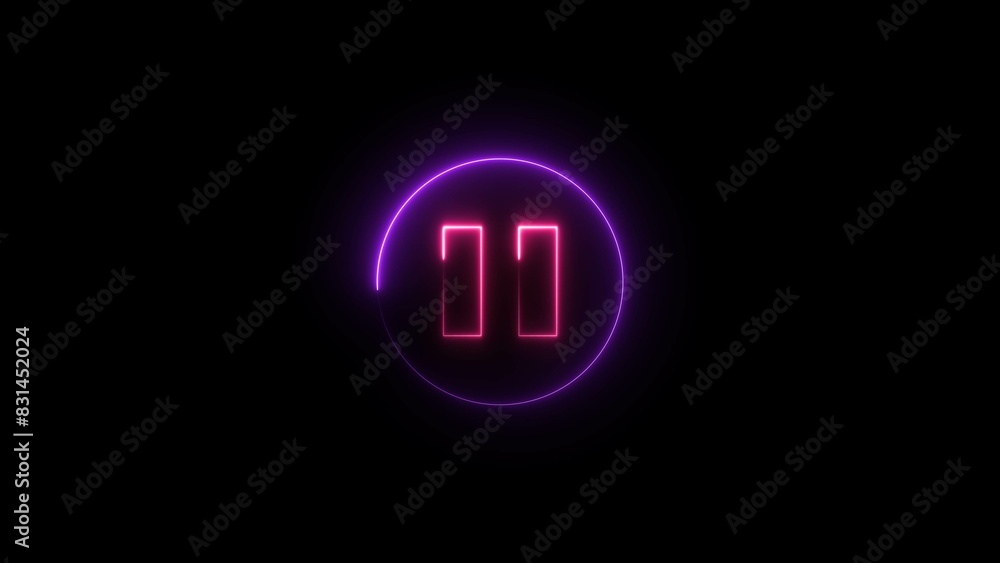 Abstract neon loudspeaker sign icon illustration. Abstract neon loudspeaker sign icon illustration.