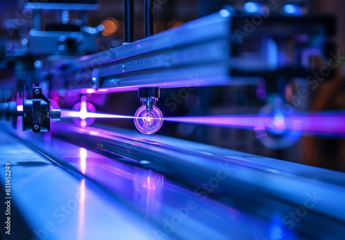 Conduct laser experiments in the Photonics lab. photo