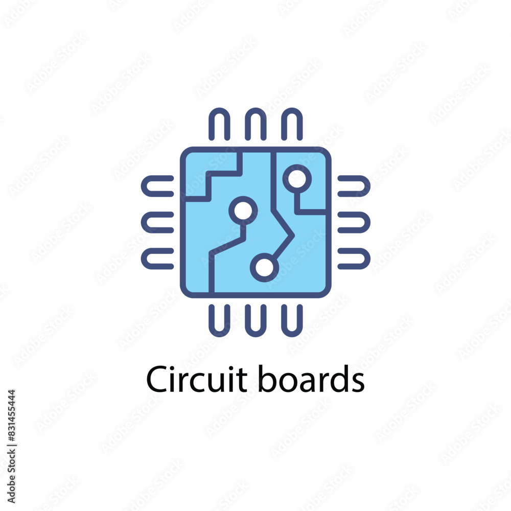 Circuit boards vector icon Circuit boards vector icon