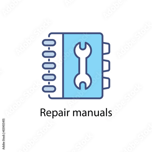 Repair manuals vector icon