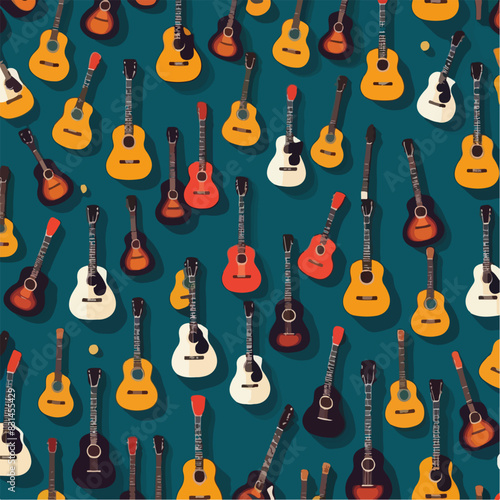 Musical instrument guitar design pattern