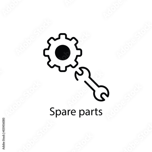 Spare parts vector icon