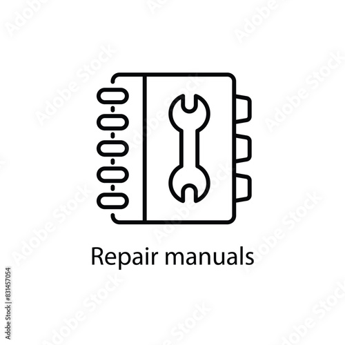 Repair manuals vector icon