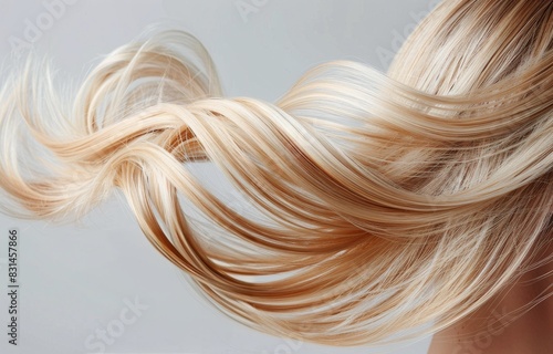 Woman With Blonde Hair Blowing in the Wind