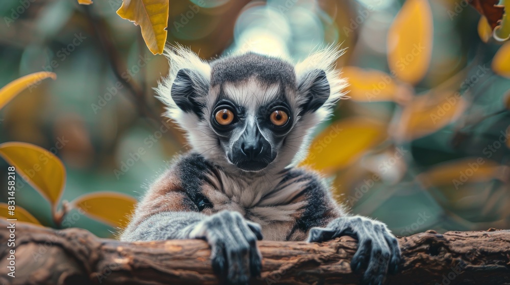 Small Animal on Tree Branch Small Animal on Tree Branch