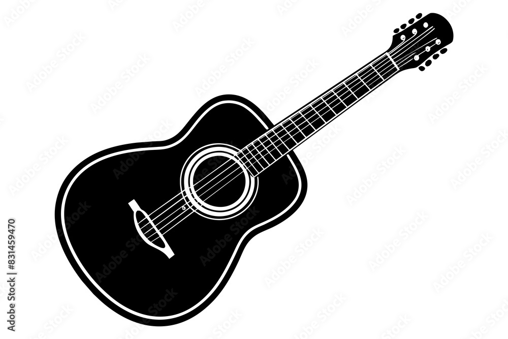 guitar silhouette vector illustration guitar silhouette vector illustration