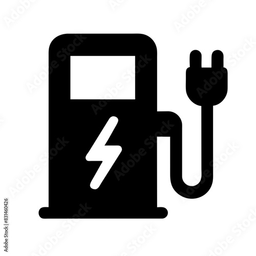 Electric Vehicle Charging Station Icon