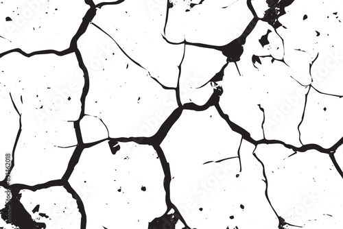 Grunge texture of close-up of worn and cracked concrete or asphalt surfaces.