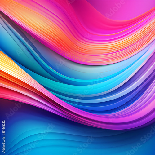 abstract multicolor background  modern wavy cover design