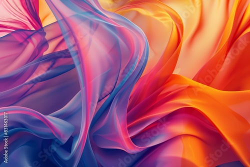 A dynamic and energetic abstract artwork showcasing vibrant flowing lines and bold colors, influenced by the concept of Midjourney AI Art.