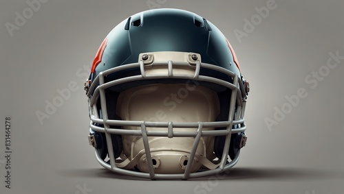 american football helmet on white background.