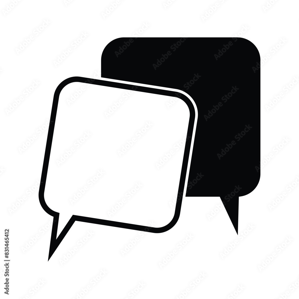 Naklejka premium vector icon chat, talk, message