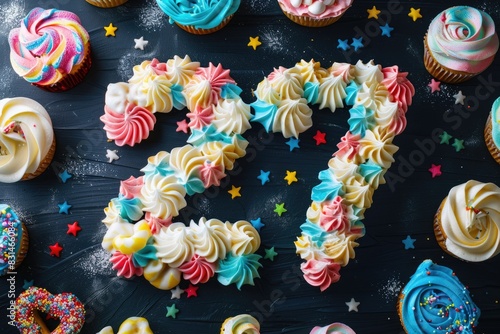 Fun cake idea for number 27 cake