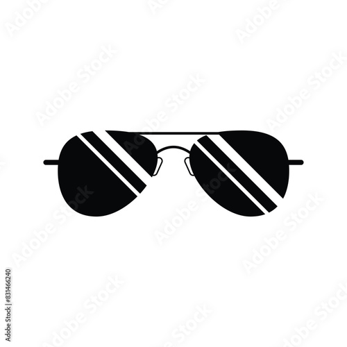 Sunglasses vector icon in luxury style