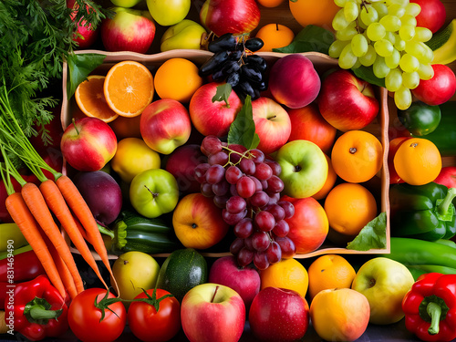 Mercado de frutas y verduras orgánicas